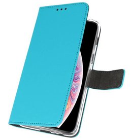 Custodia a portafoglio per iPhone XS Max Blue