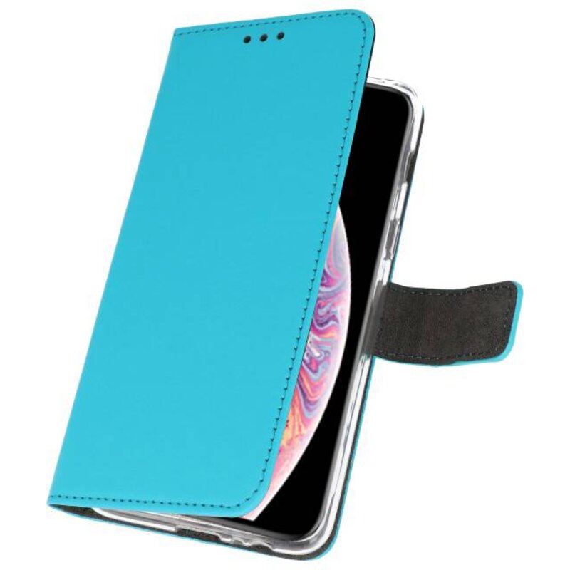Wallet Cases Hoesje voor iPhone XS Max Blauw