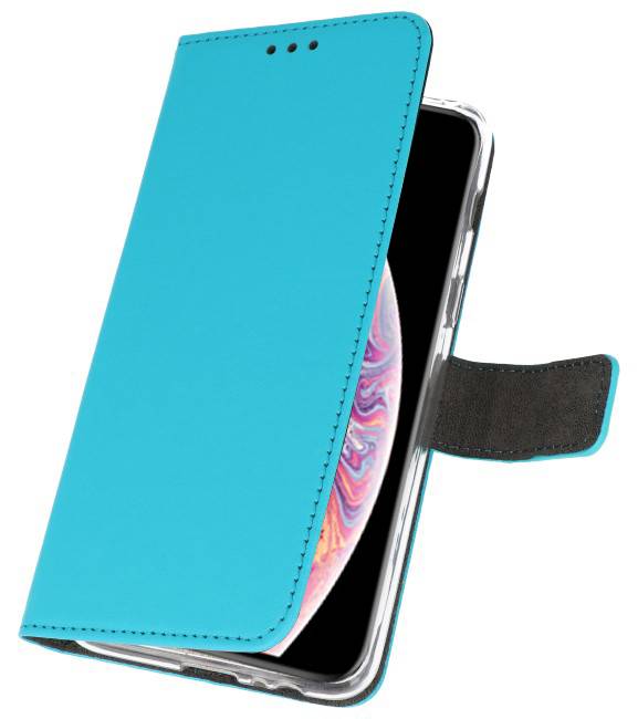 Wallet Cases Hoesje voor iPhone XS Max Blauw