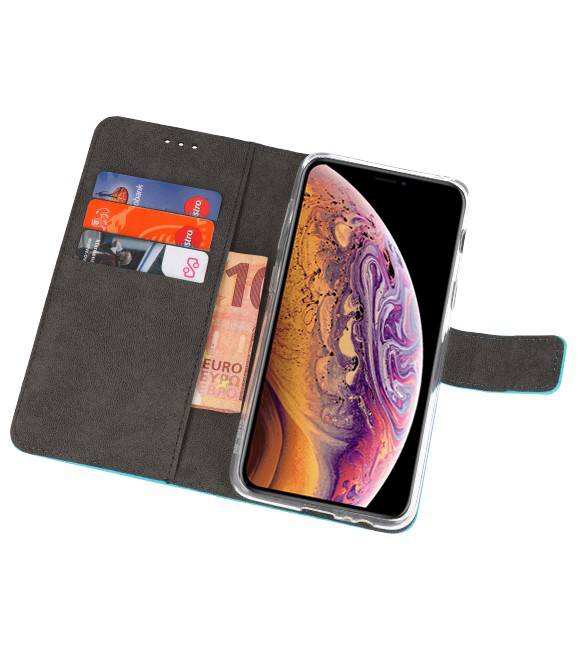 Wallet Cases Hoesje voor iPhone XS Max Blauw