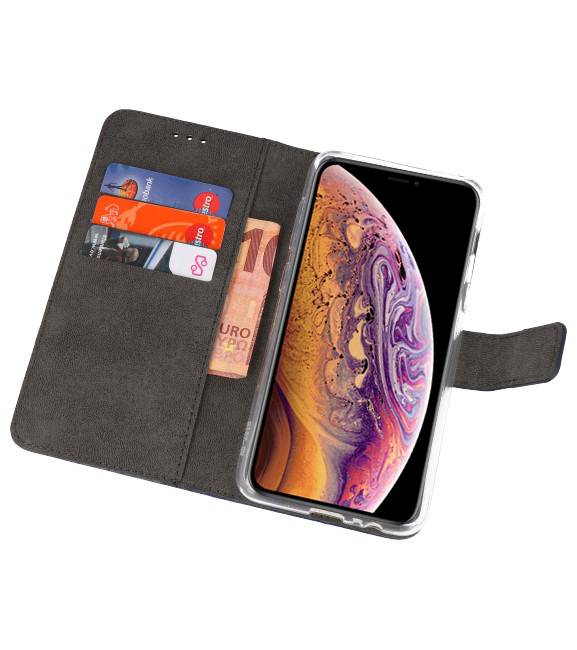 Wallet Cases Hoesje voor iPhone XS Max Navy