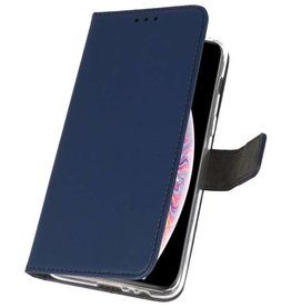 Custodia a portafoglio per iPhone XS Max Navy