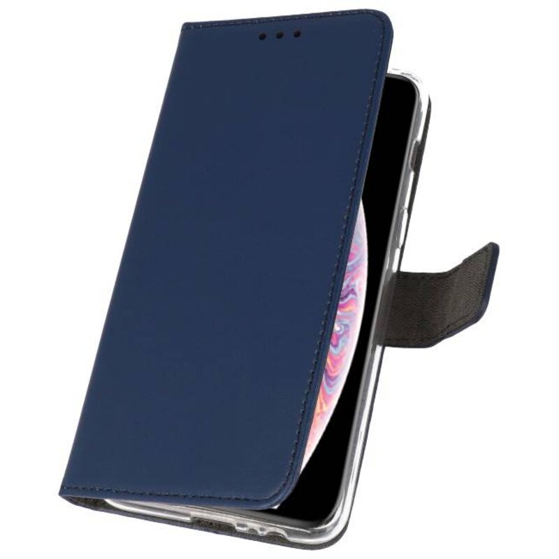 Wallet Cases Hoesje voor iPhone XS Max Navy