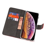 Funda con estuche Wallet para iPhone XS Max Red