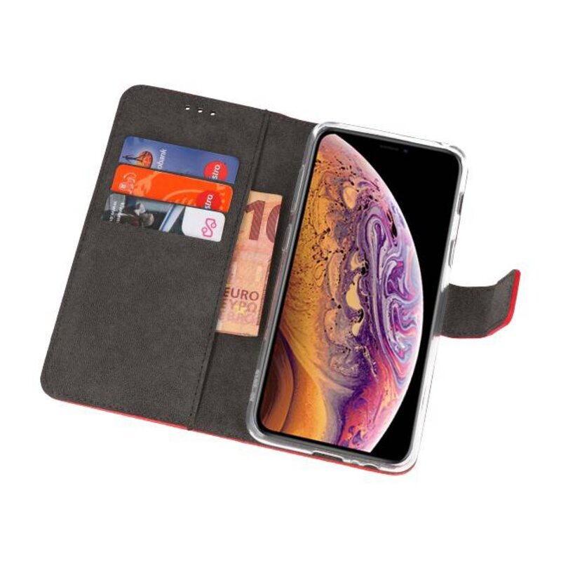 Custodia a portafoglio per iPhone XS Max Red
