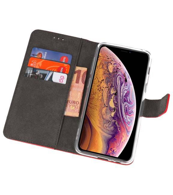 Funda con estuche Wallet para iPhone XS Max Red