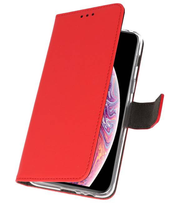 Funda con estuche Wallet para iPhone XS Max Red
