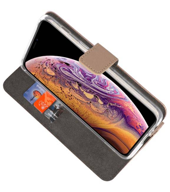 Etuis portefeuille pour iPhone XS Max Gold