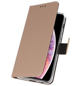 Etuis portefeuille pour iPhone XS Max Gold