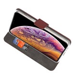 Funda con estuche de billetera para iPhone XS Max Brown