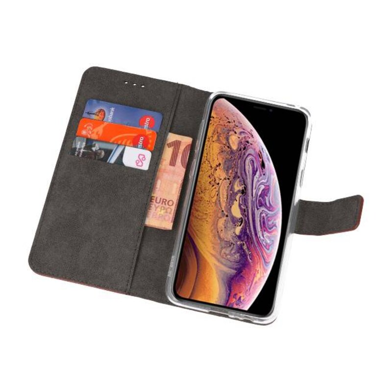 Custodia a portafoglio per iPhone XS Max Brown