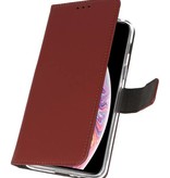 Étui portefeuille pour iPhone XS Max Brown