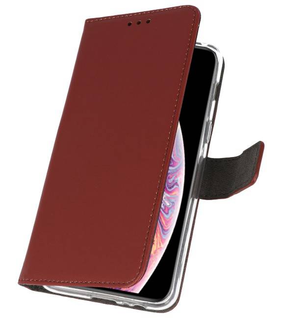 Wallet Cases Hoesje voor iPhone XS Max Bruin