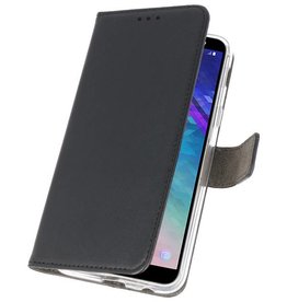 Étui portefeuille pour Galaxy A6 (2018) noir