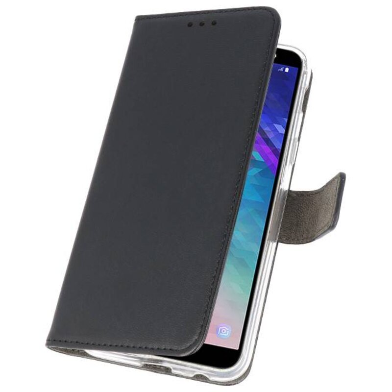 Wallet Cases Tasche für Galaxy A6 (2018) Schwarz