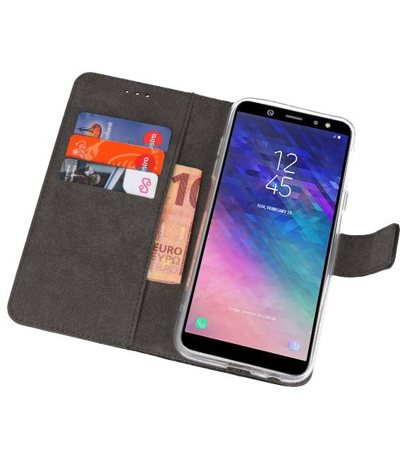 Funda con monedero para Galaxy A6 (2018) Negro