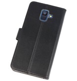 Wallet Cases Tasche für Galaxy A6 (2018) Schwarz