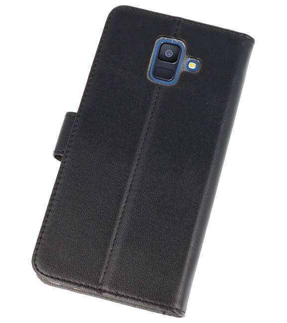 Wallet Cases Tasche für Galaxy A6 (2018) Schwarz
