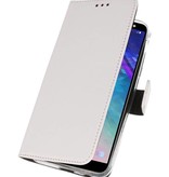 Wallet Case Case pour Galaxy A6 (2018) Blanc