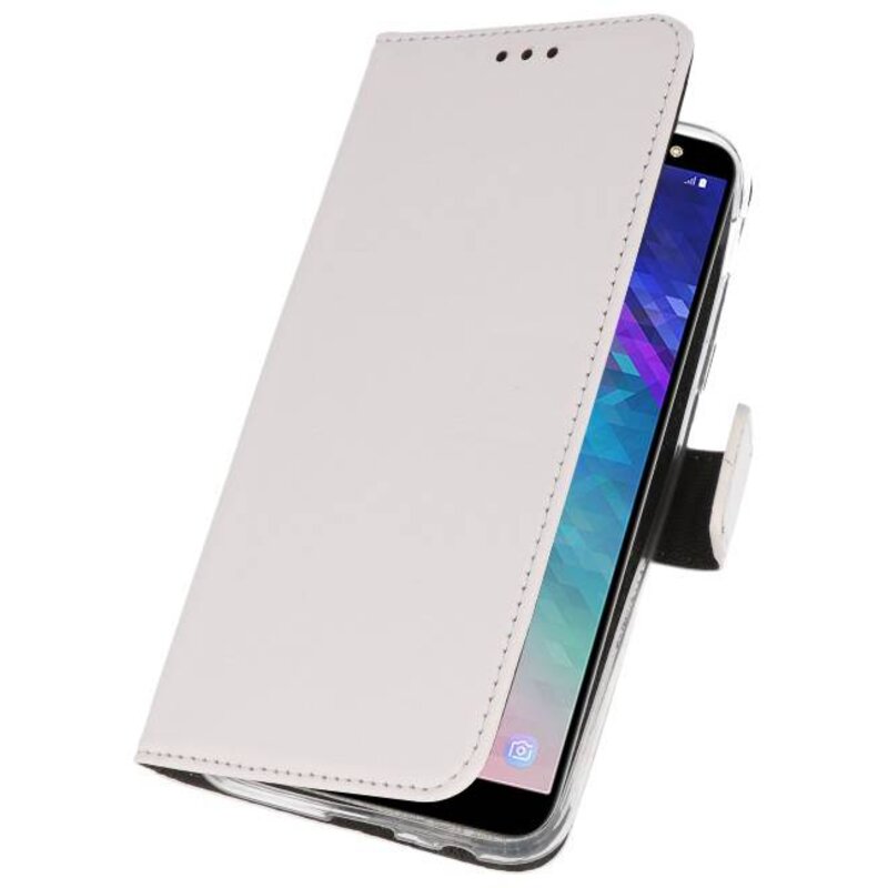 Veske Tasker Etui til Galaxy A6 (2018) Hvid