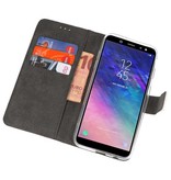 Wallet Case Case pour Galaxy A6 (2018) Blanc