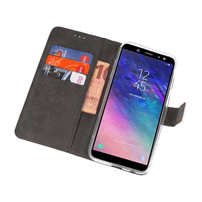 Veske Tasker Etui til Galaxy A6 (2018) Hvid
