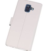 Wallet Case Case pour Galaxy A6 (2018) Blanc