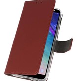 Estuche con monedero para Galaxy A6 (2018) Marrón