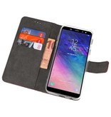 Estuche con monedero para Galaxy A6 (2018) Marrón