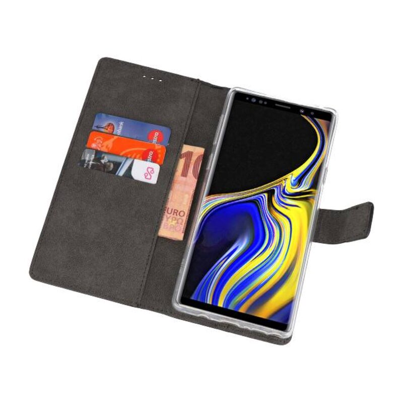 Etuis portefeuille pour Galaxy Note 9 noir
