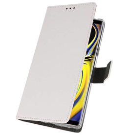 Étui portefeuille pour Galaxy Note 9 blanc