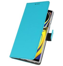 Wallet Cases Hoesje voor Galaxy Note 9 Blauw