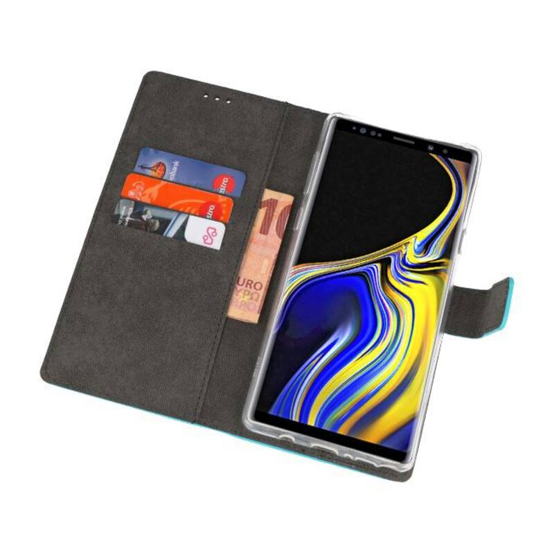 Wallet Cases Hülle für Galaxy Note 9 Blau