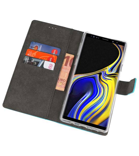 Wallet Cases Hoesje voor Galaxy Note 9 Blauw