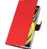 Wallet Cases Hülle für Galaxy Note 9 Rot