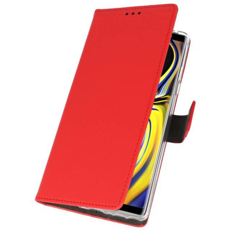 Wallet Case Case pour Galaxy Note 9 Red