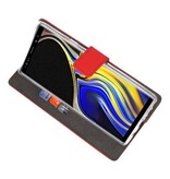 Wallet Case Case pour Galaxy Note 9 Red