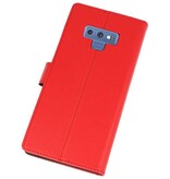 Wallet Case Case pour Galaxy Note 9 Red