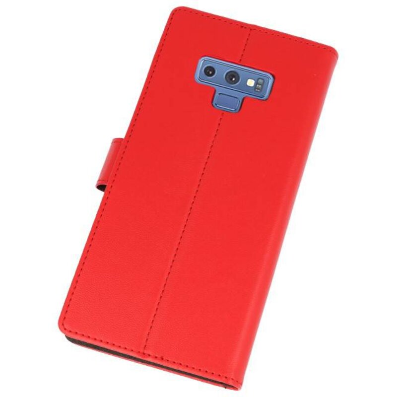 Wallet Case Case pour Galaxy Note 9 Red