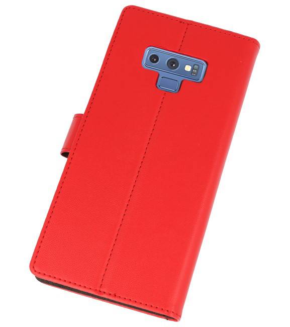 Wallet Case Case pour Galaxy Note 9 Red