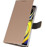 Wallet Cases Hoesje voor Galaxy Note 9 Goud