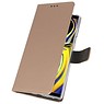 Estuche para estuches Wallet para Galaxy Note 9 Gold