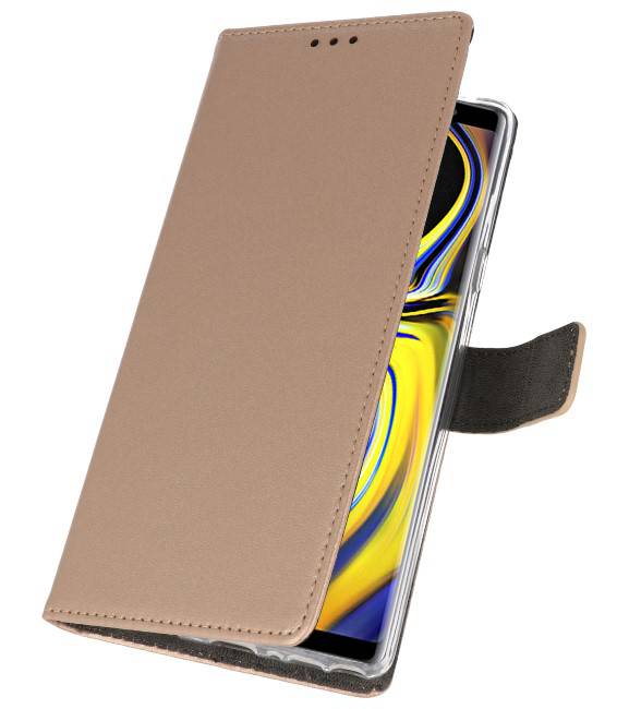 Estuche para estuches Wallet para Galaxy Note 9 Gold