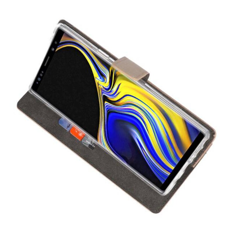 Étui portefeuille pour Galaxy Note 9 Gold
