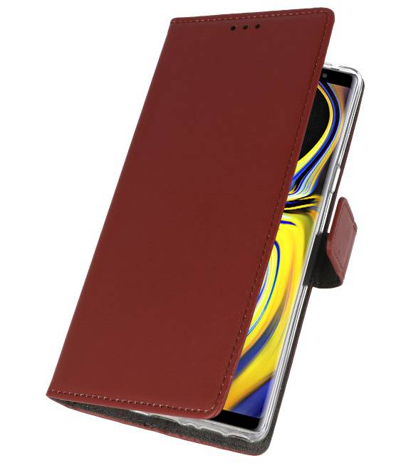 Funda con estuche Wallet para Galaxy Note 9 Marrón