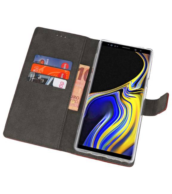 Funda con estuche Wallet para Galaxy Note 9 Marrón