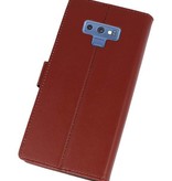 Wallet Case Case pour Galaxy Note 9 Brown