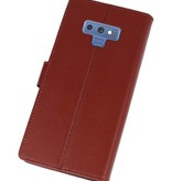 Wallet Cases Hoesje voor Galaxy Note 9 Bruin