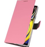 Étui portefeuille pour Galaxy Note 9 rose