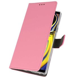 Étui portefeuille pour Galaxy Note 9 rose